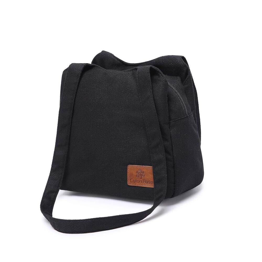 4616 Small Mini Shoulder Bag Hippie Top Zip Cotton Sling Bag Jacquard cloth